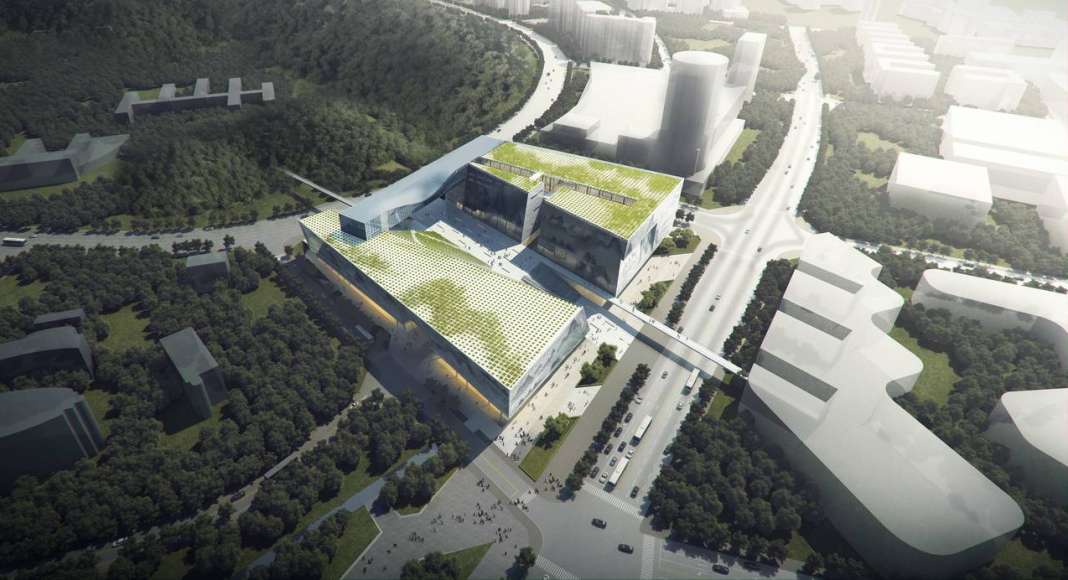 Centro Cultural y de las Artes de Guangming diseñado por RMJM : Render © RMJM Shenzhen