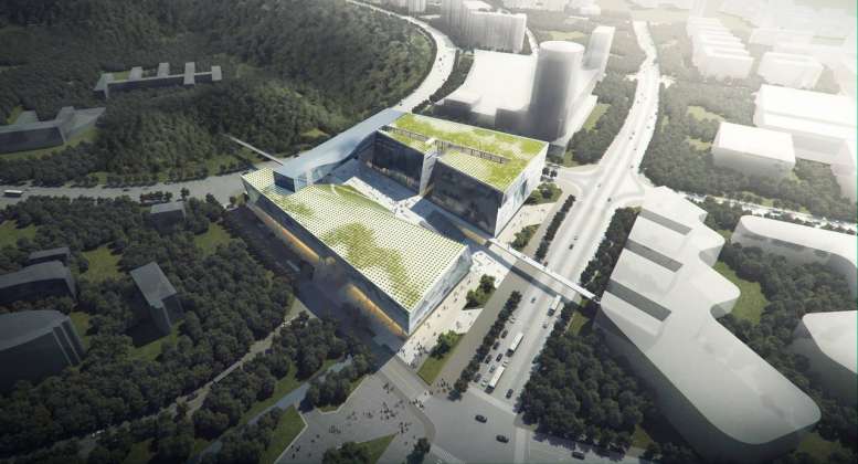 Centro Cultural y de las Artes de Guangming diseñado por RMJM : Render © RMJM Shenzhen