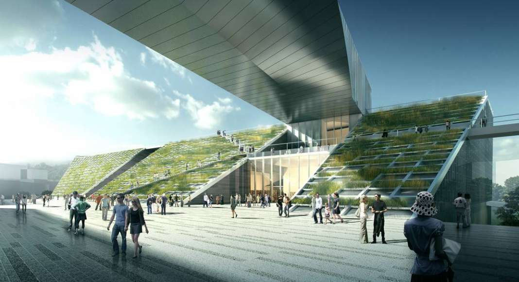 Centro Cultural y de las Artes de Guangming diseñado por RMJM : Render © RMJM Shenzhen