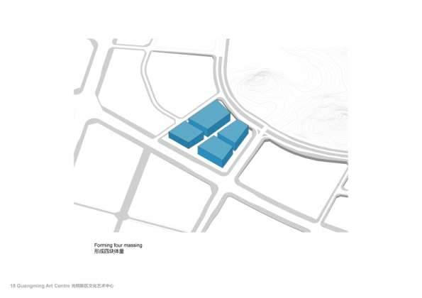 Centro Cultural y de las Artes de Guangming Plan 03 : Drawing © RMJM Shenzhen