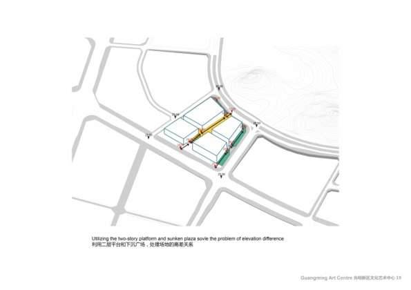 Centro Cultural y de las Artes de Guangming Plan 04 : Drawing © RMJM Shenzhen