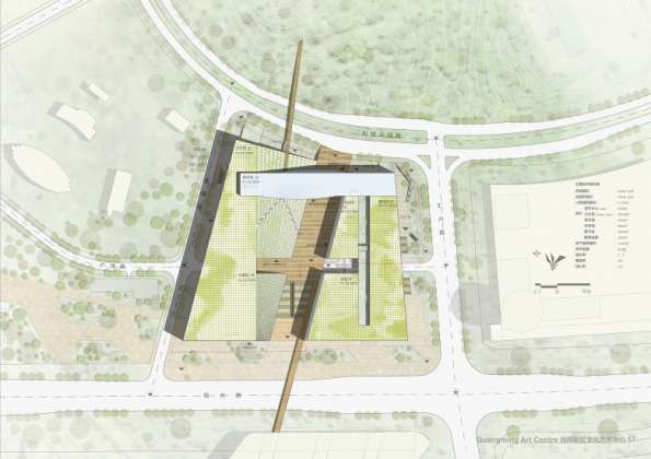 Centro Cultural y de las Artes de Guangming Plan 08 : Drawing © RMJM Shenzhen