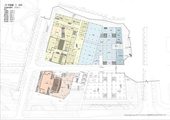 Centro Cultural y de las Artes de Guangming Plan 09 : Drawing © RMJM Shenzhen