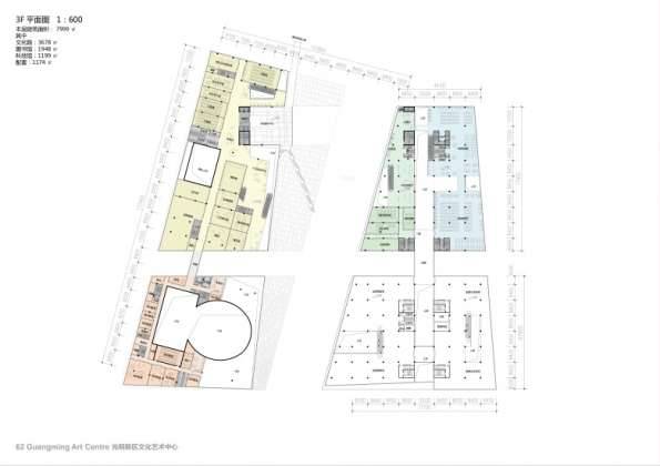 Centro Cultural y de las Artes de Guangming Plan 12 : Drawing © RMJM Shenzhen