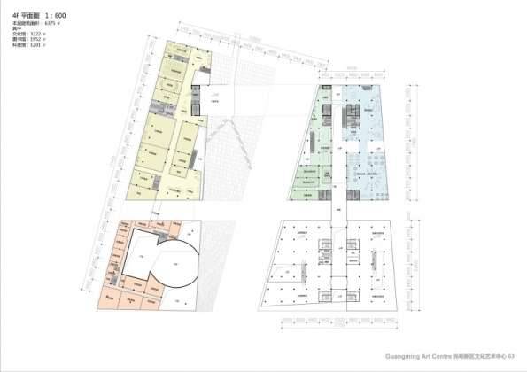 Centro Cultural y de las Artes de Guangming Plan 13 : Drawing © RMJM Shenzhen