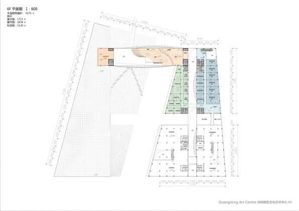 Centro Cultural y de las Artes de Guangming Plan 15 : Drawing © RMJM Shenzhen