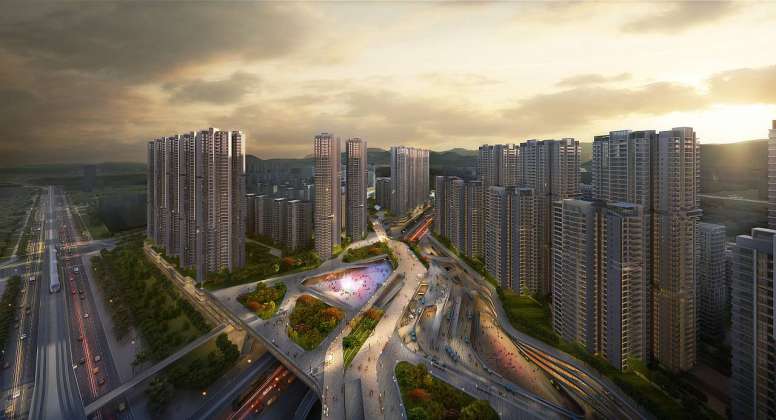 Shenzhen Metro Line 6 Development designed by RMJM : Render © RMJM Shenzhen