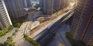 Shenzhen Metro Line 6 Development designed by RMJM : Render © RMJM Shenzhen