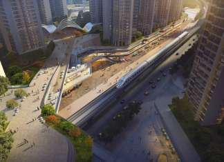 Shenzhen Metro Line 6 Development designed by RMJM : Render © RMJM Shenzhen