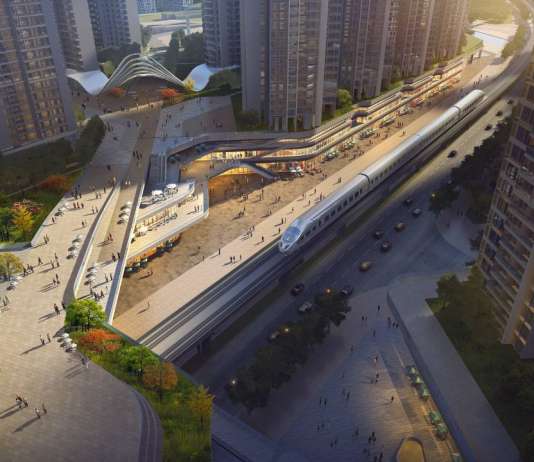 Shenzhen Metro Line 6 Development designed by RMJM : Render © RMJM Shenzhen