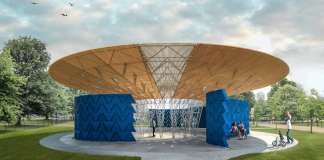 Serpentine Pavilion 2017, Designed by Francis Kéré, Design Render, Exterior : Render © Kéré Architecture