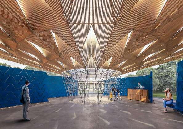 Serpentine Pavilion 2017, Designed by Francis Kéré, Design Render, Interior : Render © Kéré Architecture