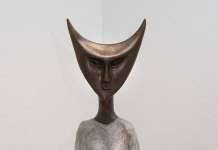 Leonora Carrington en su centenario. Imaginación Delirante Leonora Carrington, Escultura en bronce, Tamborilera : Fotografía © Leonora Carrington