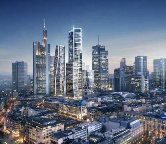 Redevelopment Deutsche Bank Areal, Frankfurt, Alemania, 2015 by UNStudio : Renders © UNStudio