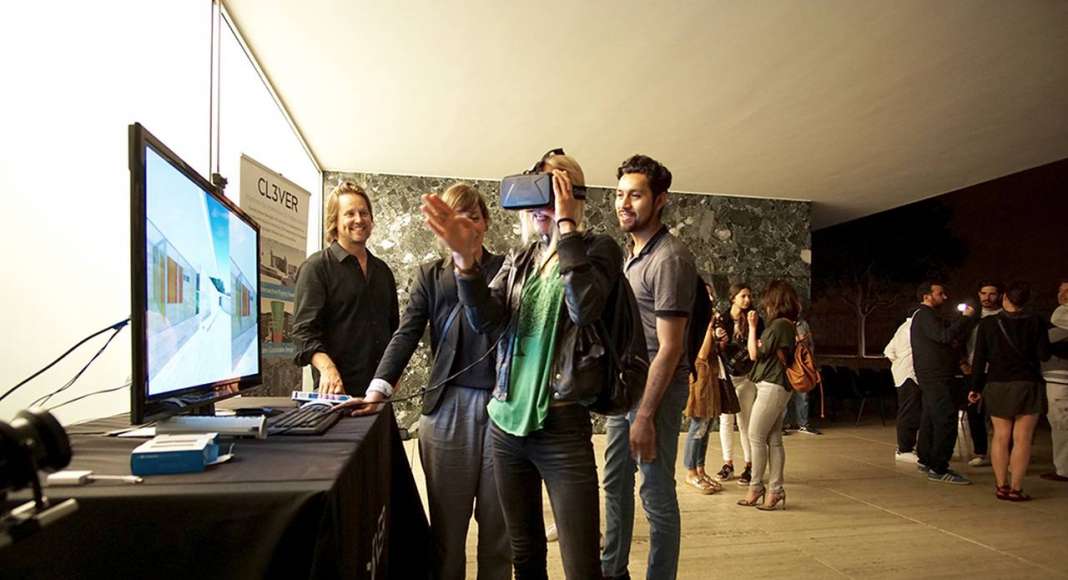 Imágenes del Tour Virtual en el Pabellón Mies van der Rohe Barcelona : Photo © Fundació Mies van der Rohe and © CL3VER