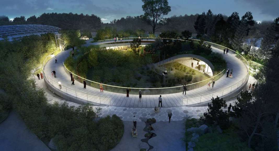 BIG Unveils Yin and Yang-Shaped Panda Habitat : Render © BIG