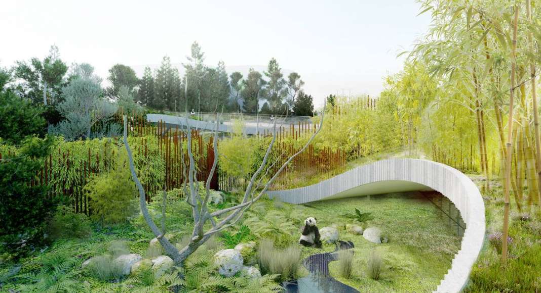 BIG Unveils Yin and Yang-Shaped Panda Habitat : Render © BIG