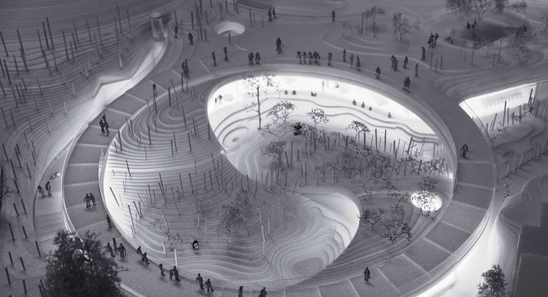 BIG Unveils Yin and Yang-Shaped Panda Habitat : Model © BIG