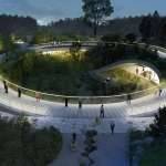 BIG Unveils Yin and Yang-Shaped Panda Habitat : Render © BIG