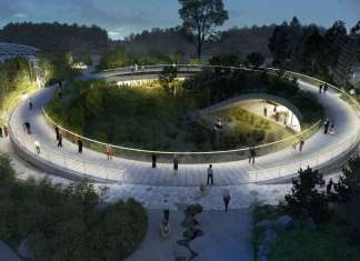 BIG Unveils Yin and Yang-Shaped Panda Habitat : Render © BIG