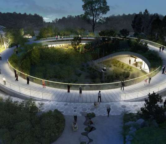 BIG Unveils Yin and Yang-Shaped Panda Habitat : Render © BIG