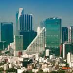 Vista aérea de la Colonia Juárez en la Ciudad de México, en una mañana soleada con algo de neblina vía Shutterstock