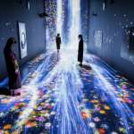 teamLab, 2017, Interactive Digital Installation, Sound: Hideaki Takahashi : Photo © teamLab