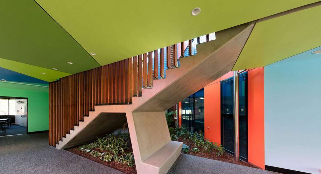 Ivanhoe Grammar Senior Years & Science Centre Main Staircase by McBride Charles Ryan : Photo credit © John Gollings