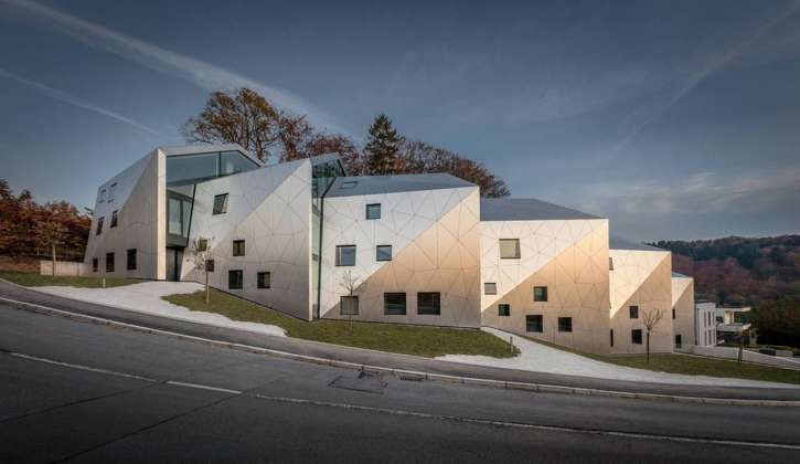 Street view residential building with 15 units Dommeldange, Luxembourg : Photo credit © Steve Troes Fotodesign