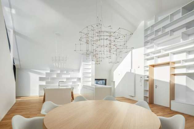 Interior residential building with 15 units Dommeldange, Luxembourg : Photo credit © Steve Troes Fotodesign