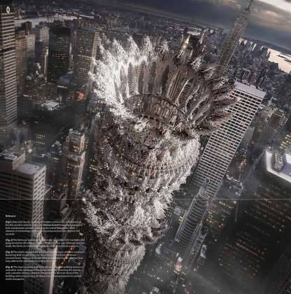 Human Castell - honorable mention eVolo Skyscraper Competition 2017 : Photo credit © Tamin Song, Jin Woo Kuk, Sun Hee Yoo, Bruce Han, Gangmin Yoo, Jun Sun Baek