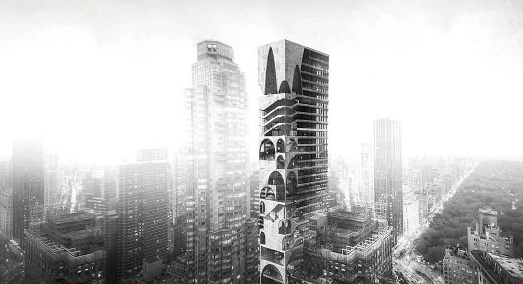 Arch Skyscraper - honorable mention eVolo Skyscraper Competition 2017 : Photo credit © Wenjia Li, Ran Huo, Jing Ju