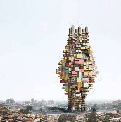 Adaptive Capacity: A Socio-ecological Vertical Community in Tanzania - honorable mention eVolo Skyscraper Competition 2017 : Photo credit © Adriann Jeevananthan