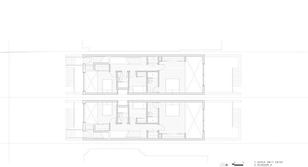 Doble Duplex First Floor Plan : Drawing credit © Batay-Csorba Architects