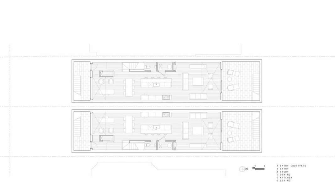 Doble Duplex Basement Floor Plan : Drawing credit © Batay-Csorba Architects