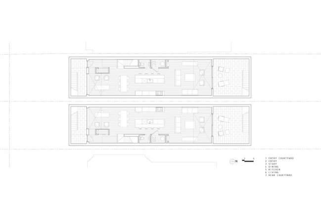 Doble Duplex Basement Floor Plan : Drawing credit © Batay-Csorba Architects