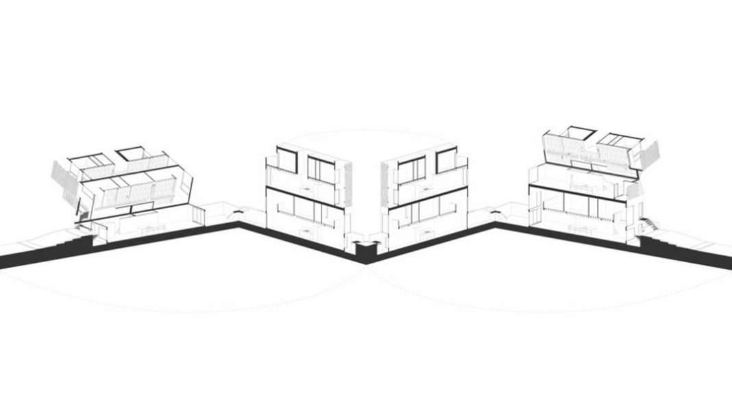 Doble Duplex Axonometric : Drawing credit © Batay-Csorba Architects