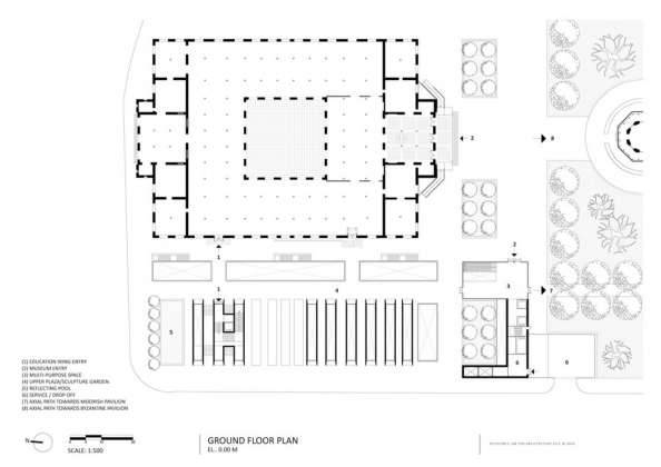 Lima Art Museum New Contemporary Art Wing Ground Floor Plan : Photo credit © Efficiency Lab for Architecture PLLC