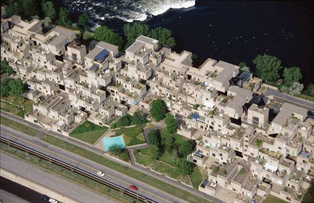 Habitat '67 - Aerial View Closeup : Photo credit image by © Studio Graetz