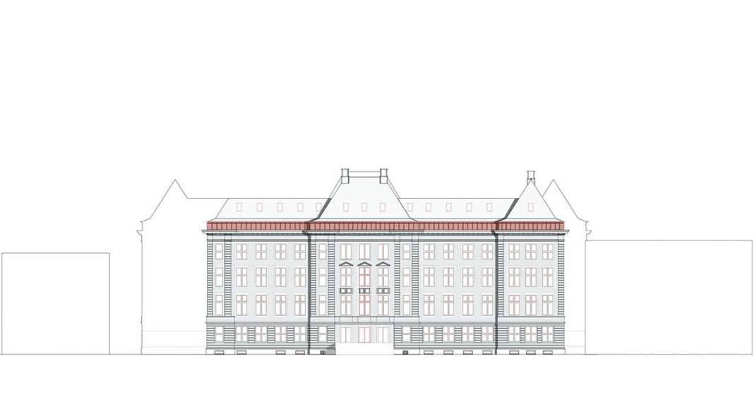 KAAN Architecten presenta B30 Fachada Noroeste : Drawing © KAAN Architecten