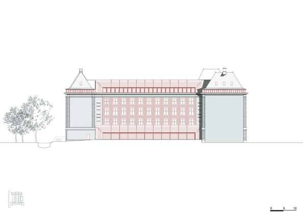 KAAN Architecten presenta B30 Fachada Suroeste : Drawing © KAAN Architecten