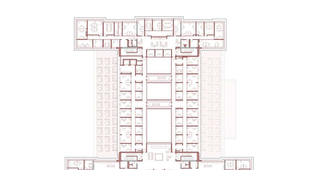 KAAN Architecten presenta B30 Planta Cuarto Nivel : Drawing © KAAN Architecten