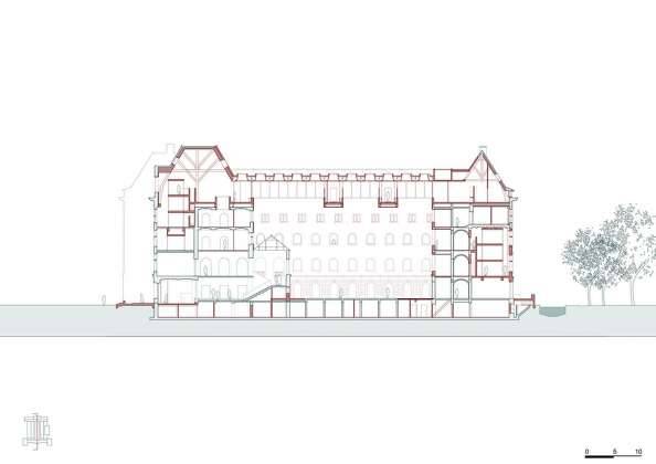 KAAN Architecten presenta B30 Corte Longitudinal : Drawing © KAAN Architecten