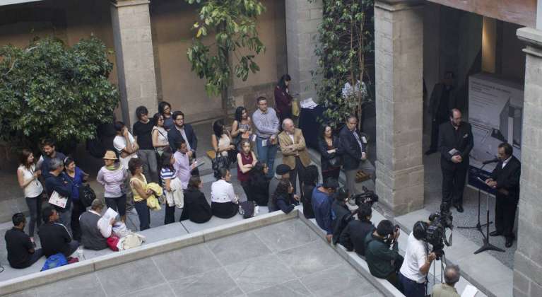 Muestra "Teodoro González de León. Dibujos en Perspectiva" en El Colegio Nacional : Fotografía © El Colegio Nacional