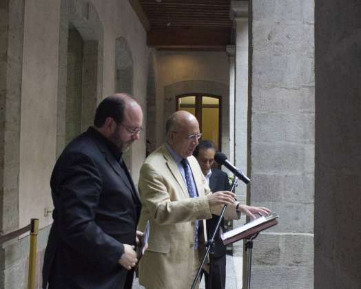 Muestra "Teodoro González de León. Dibujos en Perspectiva" en El Colegio Nacional : Fotografía © El Colegio Nacional