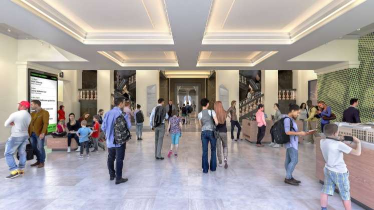 State Library Victoria Foyer Entry Vision 2020 : Render © Schmidt Hammer Lassen Architects
