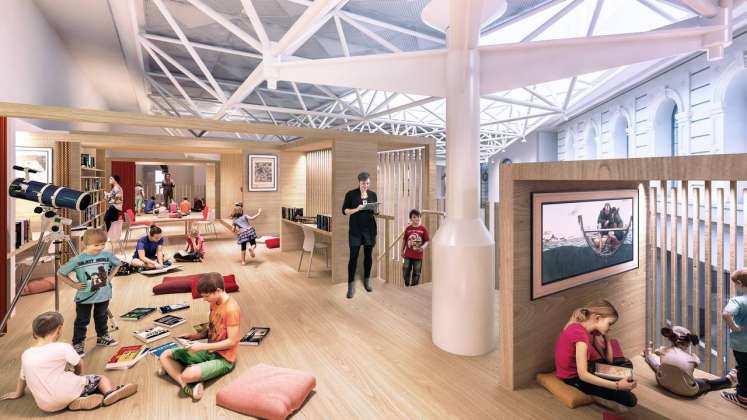 State Library Victoria Kids Quarter Loft Vision 2020 : Render © Schmidt Hammer Lassen Architects