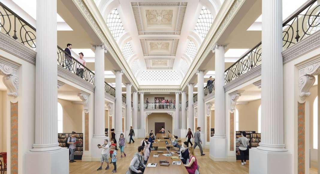 State Library Victoria Queens Hall Day Vision 2020 : Render © Schmidt Hammer Lassen Architects