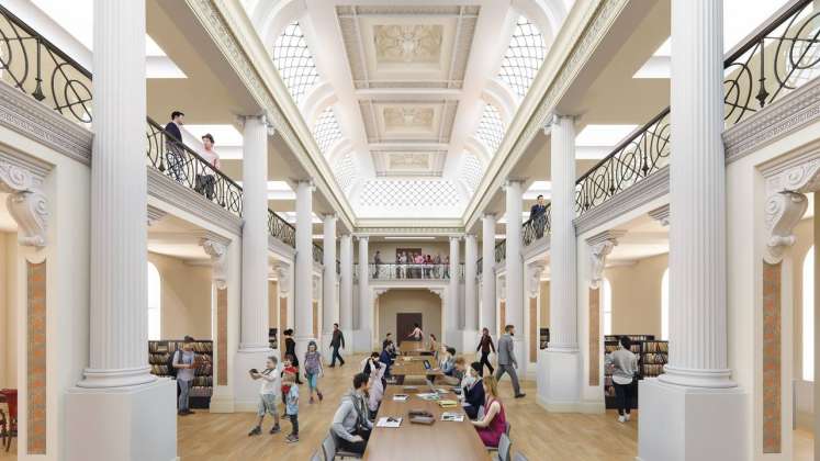 State Library Victoria Queens Hall Day Vision 2020 : Render © Schmidt Hammer Lassen Architects