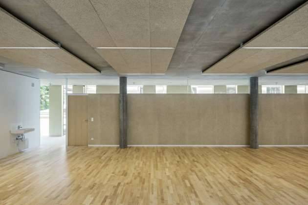 Vista de las Aulas de la Extensión Renovación del Studio Molière y extensión del Liceo Francés de Viena : Photo © Hertha Hurnaus